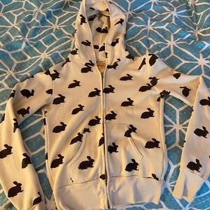 Primp bunny zip hoodie